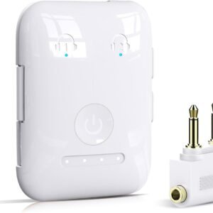 Premium Bluetooth 5.4 Transmitter, Airplane Wireless Adapter, Supports 2 AirPods/Headphones, Bluetooth Transmitter for TV, Airplane, Gym, with aptX Adaptive & Low Latency