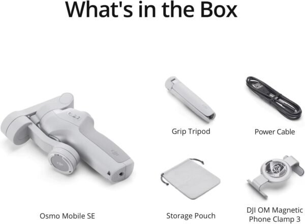 DJI Osmo Mobile SE, 3-Axis Phone Gimbal, Portable and Foldable, Gimbal Stabilizer for iphone, Andriod, ShotGuides, ActiveTrack 6.0, Vlogging Stabilizer for Youtube, TikTok, Travel - Image 6