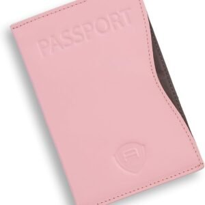 Alban RFID Passport Holder Women Men RFID Blocking Travel Passport Wallet Case Genuine Leather Passport Cover porta pasaporte