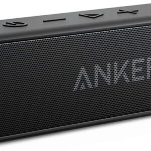 Anker Soundcore 2 Portable Bluetooth Speaker with IPX7 Waterproof, 24-Hour Playtime, Wireless Stereo Pairing, 12W Stereo Sound, Bluetooth 5, Bassup, Electronics for Home, Shower, Outdoors, Travel