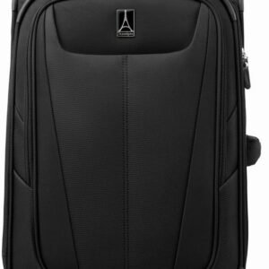 Travelpro Maxlite 5 Softside Expandable Carry on Luggage with 4 Spinner Wheels, Lightweight Suitcase, Men and Women, Black, Carry On 21-Inch
