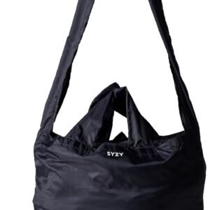 SYZY World's Most Compact Travel Tote Bag Portable Shopping Beach Market Bag - Reusable Collapsible Stuffable