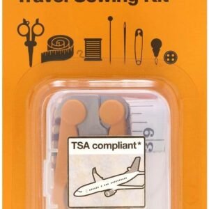 Fiskars Sewing Kit - 27-Piece Travel Sewing Set with Case - Craft Supplies - Orange