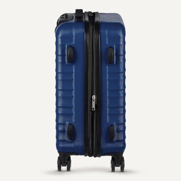 Amazon Basics 21" Hardside Carry-On Luggage, Hardshell Suitcase With Wheels, Expandable For Up to 25% More Space, With Scratch-Resistant Surface, Four Multi-directional Wheels, Navy Blue - Image 5