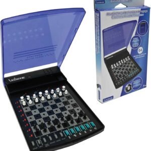 LEXiBOOK, Electronic Travel Chess Set, 32 Pieces, 64 Difficulty Levels, 1 to 2 Players, Strategy Game, Family Board Game, LCG500