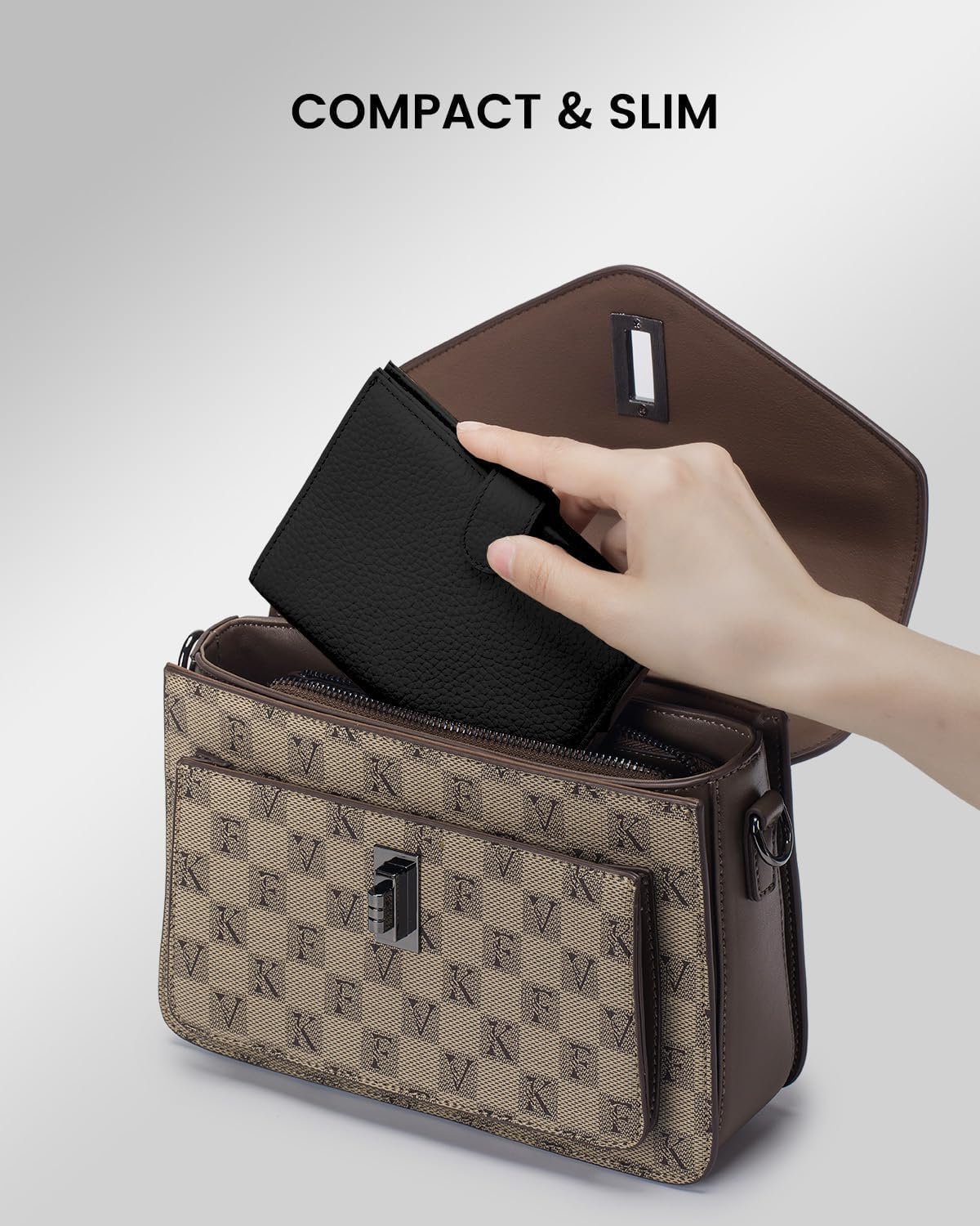 RFID Slim Passport Holder for Man & Women, Compact Leather Passport Wallet with Card Holders SIM Slots, Zippered Coins Pocket and Cash Holder Travel Passport Cover Case, Black - Image 6