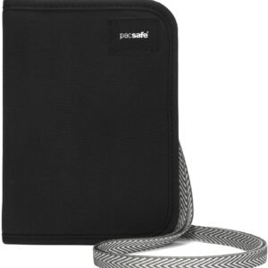 Pacsafe Rfidsafe V150 Anti-theft Blocking Compact Passport Wallet, Black