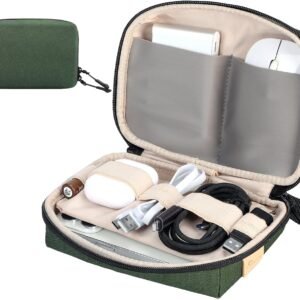 Cable Organizer Electronics Organizer for Travel Essentials Electronics Accessories Case Cords Chargers Power Bank USB Earbuds Portable Travel Bag for Business Office Commute Scratch Water-Resistant