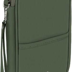 BOACAY Travel Document Organizer with RFID, Family Passport Holder, Wallet for Women & Men, Portable & Waterproof Case for Cards, Boarding Pass, Money
