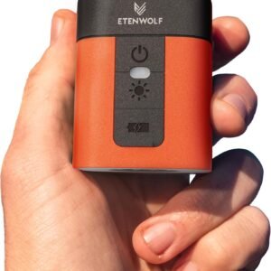 ETENWOLF AIR 3 Air Pump for Inflatables with 2600 mAh Battery & Camping Light, Ultra-Fast and Mini Electric Air Pump, Inflate Deflate for Air Mattress, Pool Floats, Vacuum Storage Bags